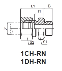 DIN 2353 STRAIGHT ISO 6149 METRIC THREAD STUD ENDS 