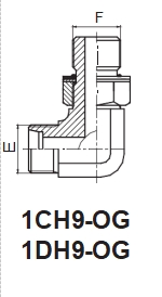 DIN 2353 90° ELBOW METRIC THREAD ADJUSTABLE STUD ENDS ISO 6149
