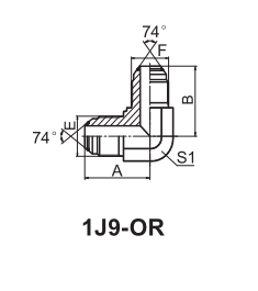  JIC Fittings SAE J514 -1J9-OR/RN