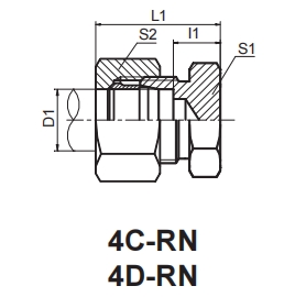 DIN 2353-4C PLUG