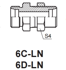 DIN 2353-(6C9) 90° ELBOW BULKHEAD FITTINGS
