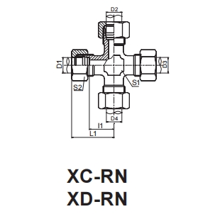 DIN 2353-(XC-RN) Cross Fittings