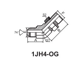  JIC Fittings SAE J514 -1JH4-OG