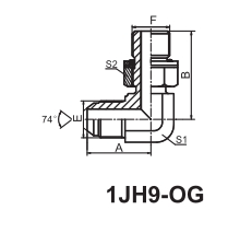  JIC Fittings SAE J514 90° ELBOW JIC MALE 74° CONE-1JH9