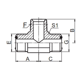 AFNF SAE J1453 ORFS MALE AND NPT THREAD