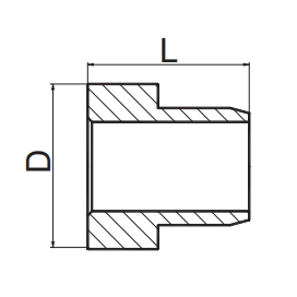 NB500-F SAE J1453 ORFS METRIC SLEEVE