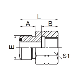 4F ORFS MALE O-RING PLUG