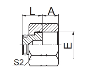 9F ORFS MALE O-RING ORFS FEMALE FLAT PLUG