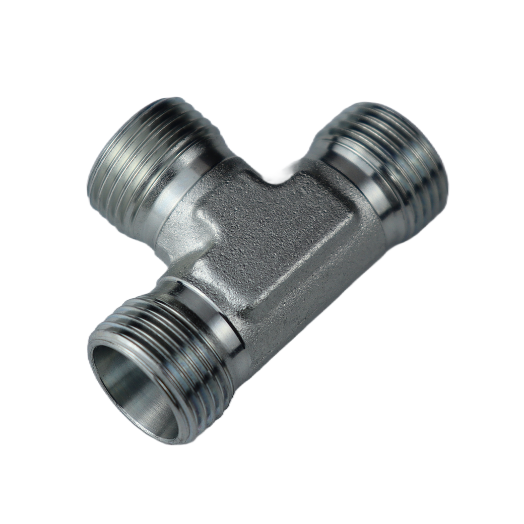 DIN 2353-(AC)EQUAL TEES Male stud tee EO 24° cone end