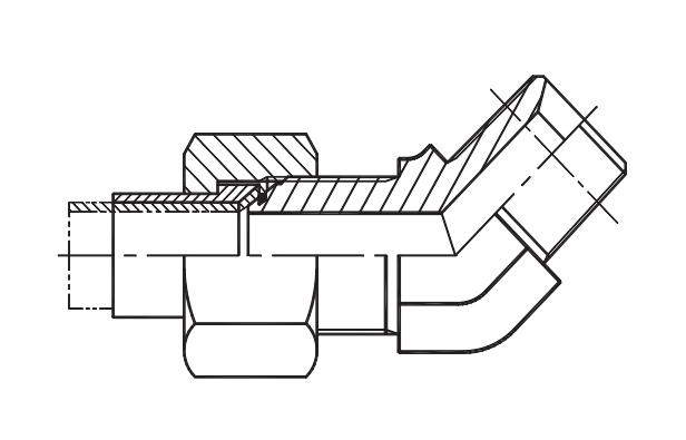  JIC Fittings SAE J514 /JIC MALE 74° CONE/NPT MALE -1JN4-OR