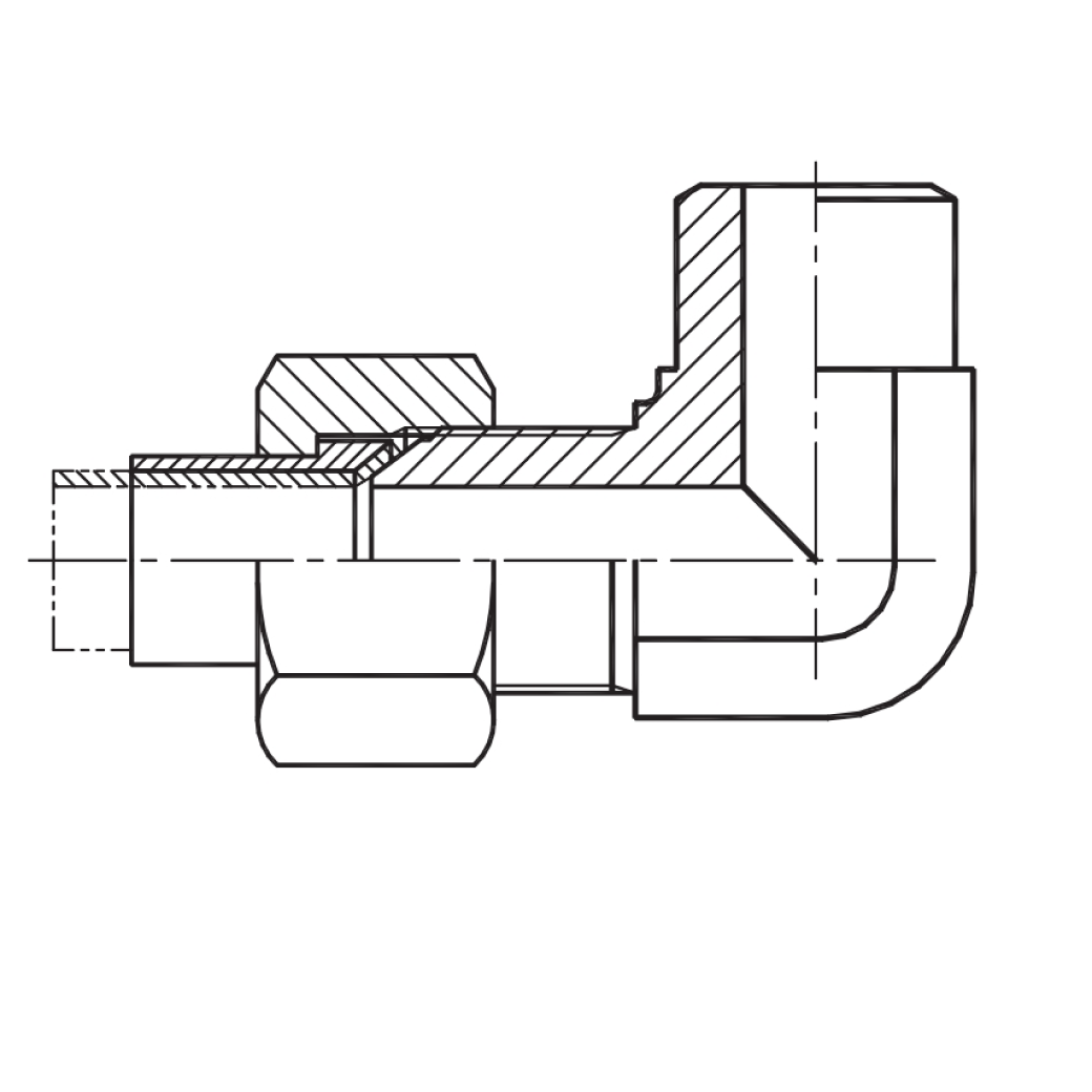 90° JIC Male 74° Cone x Inch Weld Tube Fittings | SAE J514 Hydraulic Elbow 1JW9