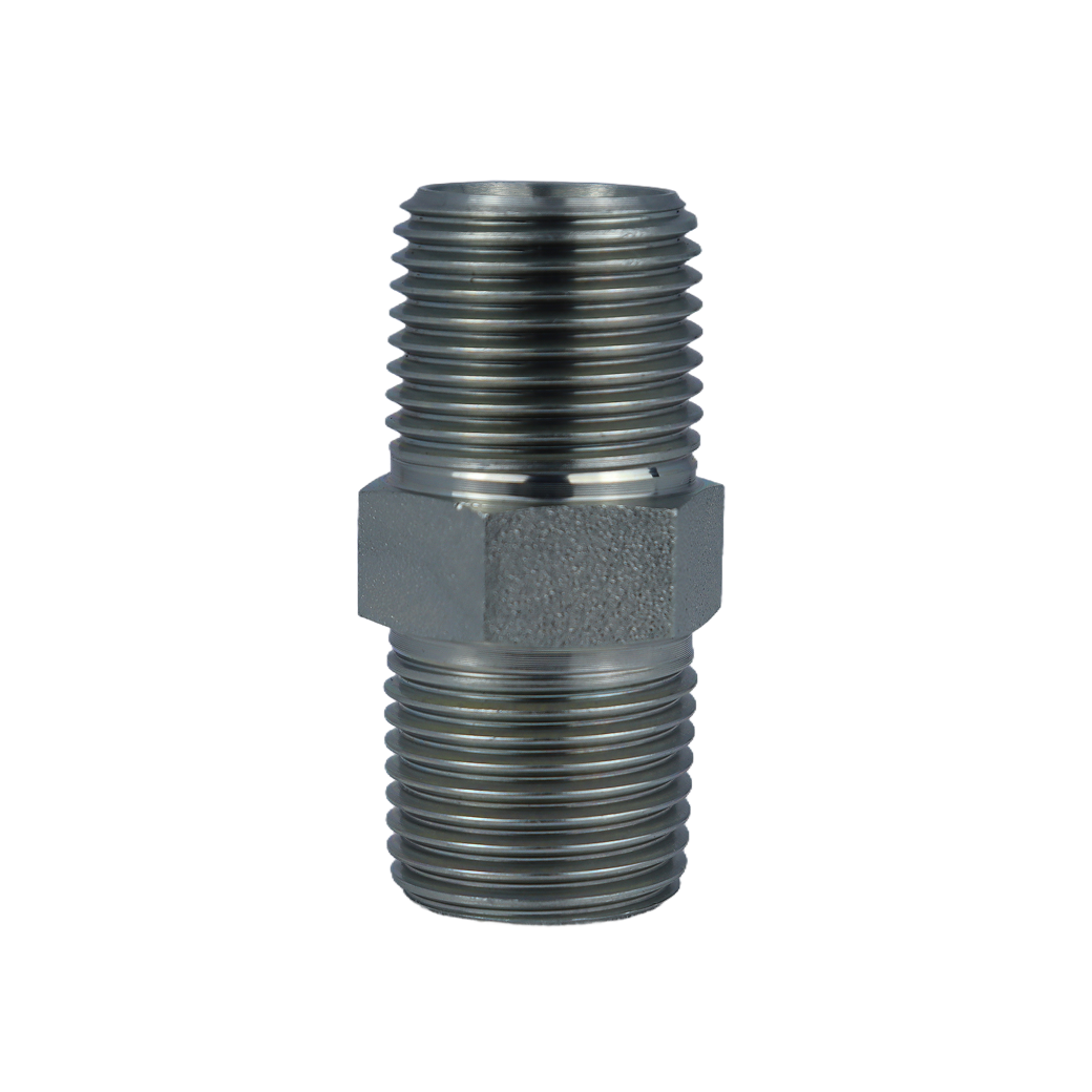 1T-SP straight connector BSPT tapered DIN 3852-2 form C