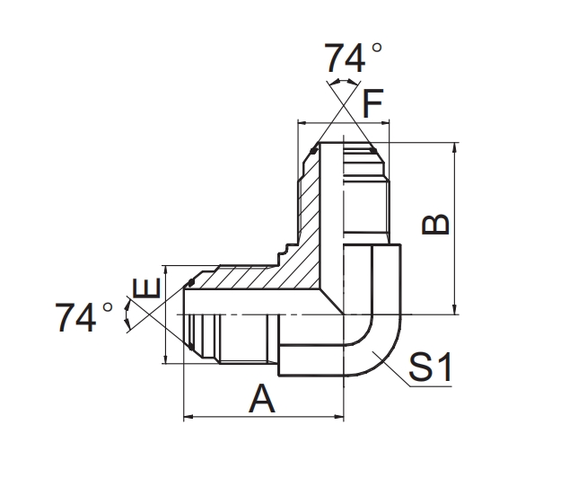  JIC Fittings SAE J514 -1J9-OR/RN