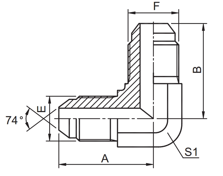  JIC Fittings SAE J514 -1J9