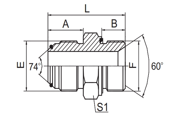  JIC Fittings SAE J514 -1JB-OR